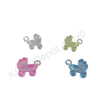 1&quot; Acrylic Carriage Baby Shower Charm Game Party Decoration Favors U-Pick - $5.31+
