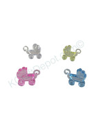 1&quot; Acrylic Carriage Baby Shower Charm Game Party Decoration Favors U-Pick - $7.27 CAD+