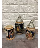 Bundle Of Simon Peter Gerz German Beer Steins with pewter lid Hand paint... - $1,074.20 MXN