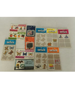 Vintage Dennison seals sticker lot fruit flower holiday birds animal dol... - $914.23 MXN