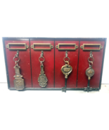 AM Grand Hotel Key Set of 4 Art Nouveau Wall Decor - €33,97 EUR