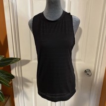 Zyia Active Tank Top Women’s Size A Small Mesh Black Sleeveless - £7.09 GBP