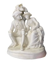 Copeland Parian Ware Romeo and Juliet Circa 1880 Biscuit Ware Large Group - $747.99