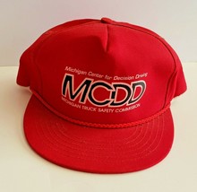 MCDD Truckers Hat Michigan Truck Safety Commission Strap Back American M... - £7.00 GBP