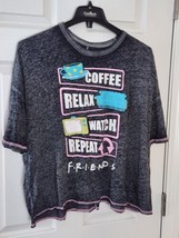 Friends TV Show Series Gray Short Sleeve Crew Neck Sleepwear T-Shirt Siz... - $9.89