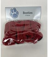 Good Pets 4 Small Dog Pet Booties Socks Cloth Red NIP - €1,68 EUR