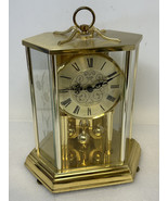 Vintage Kundo Quartz Anniversary Clock – Gold Tone, Rotating Pendulum - ... - $49.45
