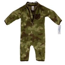 Carters Infant Boys Size 6 Months Fleece Camouflage One Piece Outfit NWT - $9.58