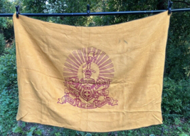 Vintage Kappa Alpha blanket throw fraternity crest old gold color - £29.48 GBP