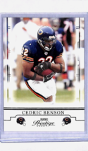 2008 Panini Prestige #17 Cedric Benson Chicago Bears Football Card - $1.44
