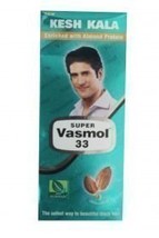 Super Vasmol 33 Hair Oil 100ml - Kesh Kala Enriched with Almond Protein ... - $9.85