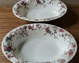 Pair of Minton Ancestral Bone China Oval Vegetable Serving Bowls 10¼&quot; - £39.86 GBP