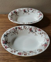 Pair of Minton Ancestral Bone China Oval Vegetable Serving Bowls 10¼&quot; - £40.05 GBP