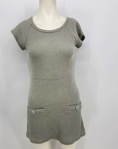 Francescas Collection Grey Knit Retro Sweater Dress, Size Small - £7.82 GBP