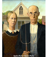 American Gothic 8.5x11&quot; Photo Print Grant Wood Classic Farmer and Wife P... - £6.24 GBP