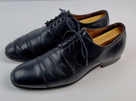Saks Fifth Avenue Men&#39;s Tommy black leather Oxford dress shows size 9.5 ... - $39.59