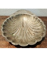 English Silver Mfg Shell  Scallop Dish Vintage Horse Lion Knight Shield - $15.74