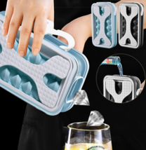 2in1 Portable Silicone Ice Ball Mold Ice Maker Water Bottle Ice Cube Mould Bottl - £18.98 GBP