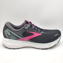 BROOKS Ghost 14 Running Shoes Womens 8 D Wide Black Pink No Insoles - £31.25 GBP