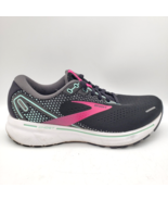 BROOKS Ghost 14 Running Shoes Womens 8 D Wide Black Pink No Insoles - £31.01 GBP