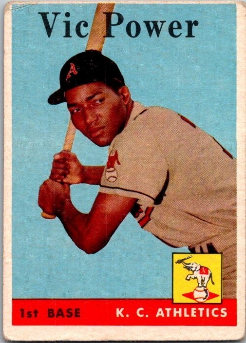 1958 Topps - Vic Power #406 - $2.60