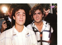 George Michael Andrew Ridgeley teen magazine pinup clipping award show 1980's - $3.50