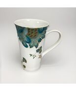 222 Fifth Eliza Teal Floral Latte Porcelain Mug - 6.5”Hx4”D - $272.94 MXN