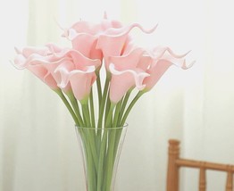 Nwt 10 Stems Real Touch Calla Lily Pink 14&quot; - £9.40 GBP