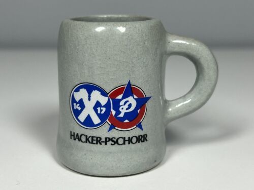 Hacker-Pschorr Bräu München Stoneware Beer Mug Gerz Germany Mini - $5.93