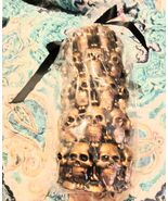 Skull Bleeding Pillar Candle 6 Inch New Halloween Decoration - $20.00