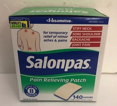 Salonpas 140 Pain Relieving Patches External Arthritis Joint Pain Relief - £22.85 GBP