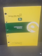 John Deere Operator&#39;s Manual 270 Rotary Disk Mower OME87628 Issue G5 - $7.13