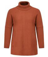 Hanna Nikole Women&#39;s Pullover Sweater Chunky Knit Loose Fit Size 18 Orange - $251.49 MXN