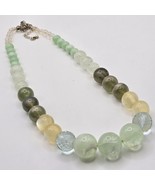 Chunky Beaded Necklace Magnetic Clasp Womens Jewelry Cottagecore - $22.72