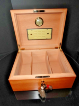 Elie Bleu Acajou Blond Mahogany Humidor  75 -100 count NIB image 2