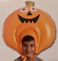 Creatology Halloween  Inflatable PUMPKIN Wig / Hat ~ NEW - One Size Fits... - £3.53 GBP