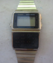 Casio DBC-610 Digital Data Bank Telememo Calculator  Men&#39;s Watch 1985  Vintage - £59.51 GBP