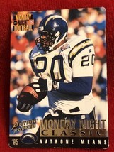 1995 Action Packed Monday Night Football - #114 Natrone Means San Diego Chargers - £1.52 GBP