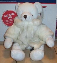 bearella bear in Faux Fur jacket 12" Plush Stuffed Animal Russ Berrie - $29.65