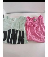 Victoria Secret Pink Womens Shirts 2 Count Size XS - $415.90 MXN