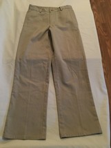 Boys Size 12 Regular Nautica pants uniform khaki flat front  - £7.33 GBP