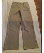 Boys Size 12 Regular Nautica pants uniform khaki flat front  - £7.41 GBP