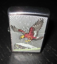Beautiful Bald Eagle Bird Wild Life Zippo Lighter Made In Bradford Pa Usa - £27.51 GBP