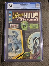 Tales To Astonish #72 Marvel 1965 12 cents CGC 7.5 Hulk Sub-Mariner Lead... - £168.67 GBP