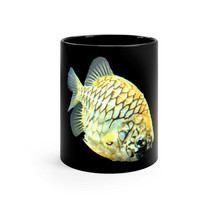 Pineapple Fish 11oz Black Mug - £12.75 GBP