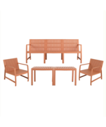5-Piece Apricot Brown Indoor/Outdoor Furniture Set - Waterproof &amp; Durable - €716,04 EUR