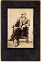 ~1900 original cabinet card Dapper Handsome Black Man Bertie Van Geerke portrait - £11.13 GBP