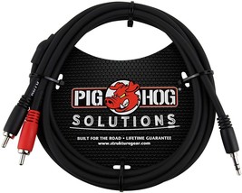 Pig Hog - PB-S3R03 - 3.5 mm to Dual RCA (Male) Stereo Breakout Cable - 3 ft. - £10.33 GBP