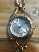 LEI Life Energy Intelligence Gold Tones Wrist Watch Works Great New Battery - $19.31