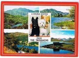 Trossachs Scotland Postcard Double Scotch Scenes - $2.96